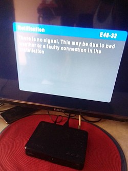 There is No Signal Due to bad Weather or Failty connection E48-32 Error Fixing